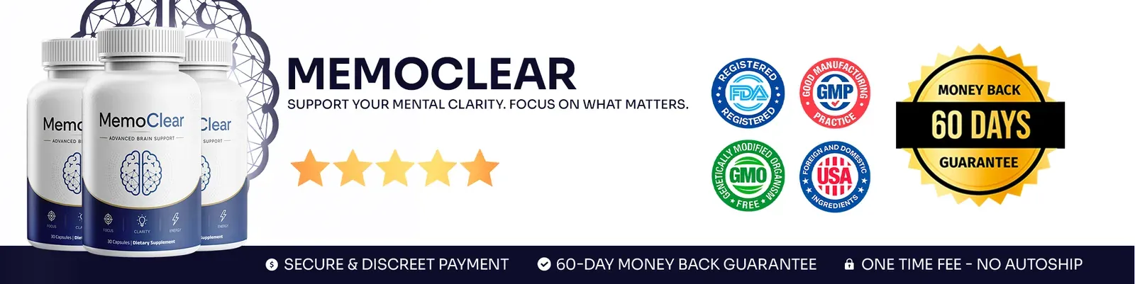 MemoClear reviews — MemoClear official guarantee and quality seals