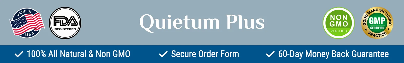 Quietum Plus reviews — Quietum Plus official guarantee and quality seals