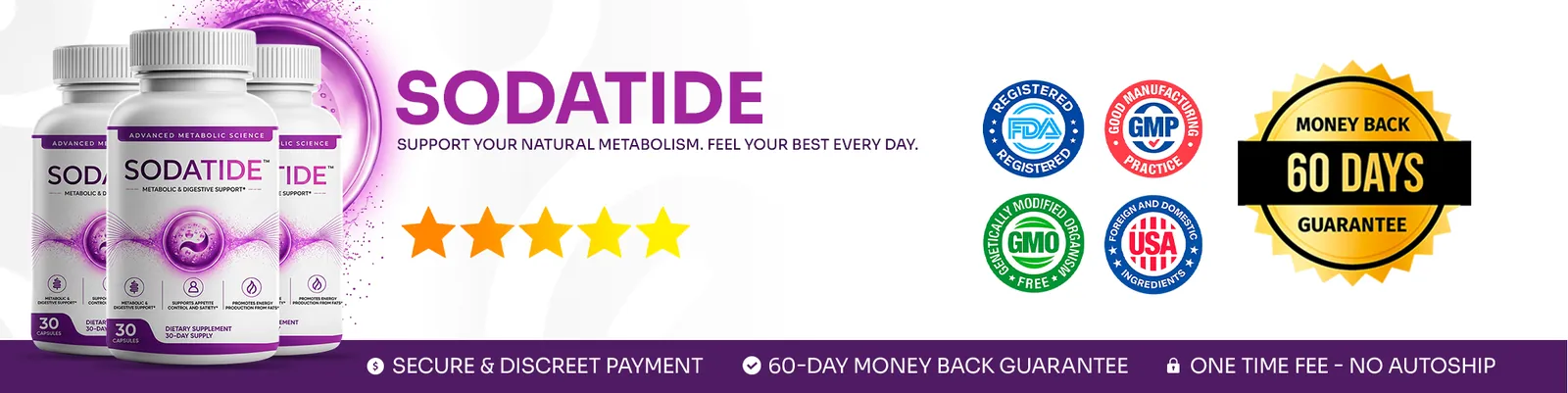 SodaTide reviews — SodaTide official guarantee and quality seals